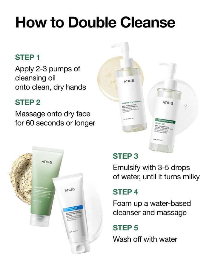 Anua Heartleaf Pore Control Cleansing Oil LuxeDew