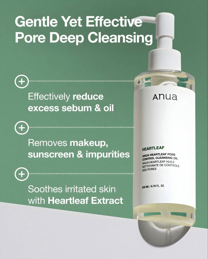 Anua Heartleaf Pore Control Cleansing Oil LuxeDew