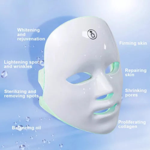 7 Color LED Anti-Aging Skin Care Face Mask-r Booster Pro